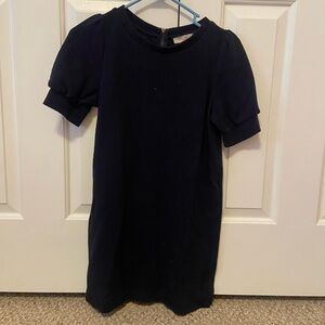 Stylish Navy Blue Knit Dress
